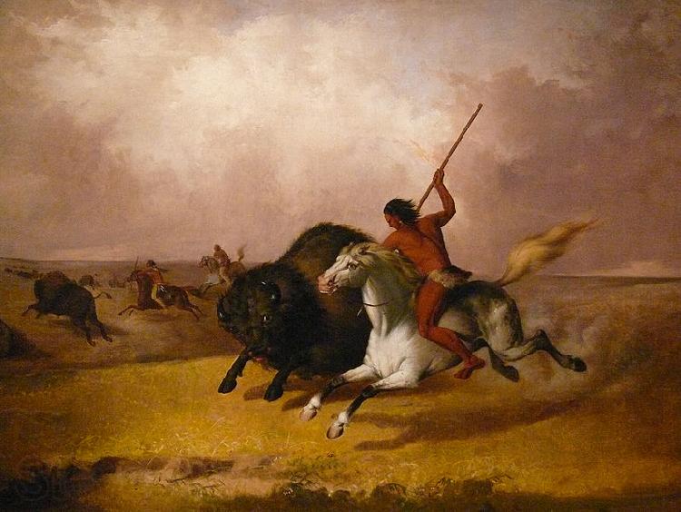 John Mix Stanley Buffalo hunt on the Southwestern plains